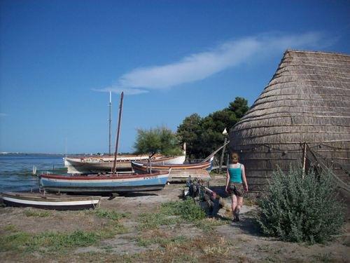 Casote de pécheurs et barques catalanes